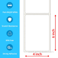 Cost-effective Waterproof 4x6 inch Fanfold Thermal Labels